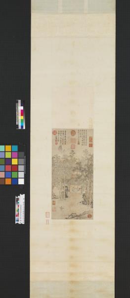 明文徵明琴鶴圖　軸