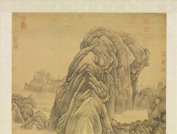 清孫祜倣王維關山行旅圖　軸