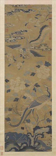 宋緙絲和鳴鸞鳳圖　軸