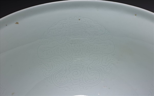 泥金釉萬壽齊天高足蓋碗