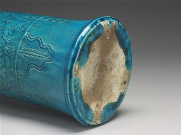 孔雀綠釉蕉葉紋尊