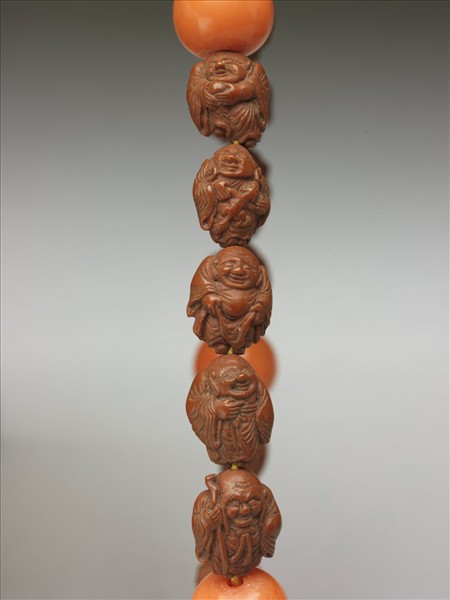 棗核雕仙人手串