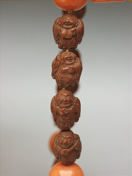 棗核雕仙人手串