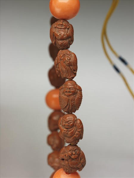 棗核雕仙人手串