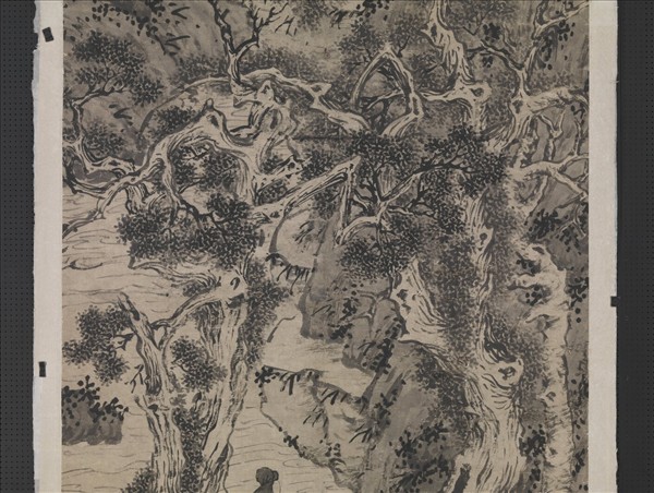 明文徵明山水　軸