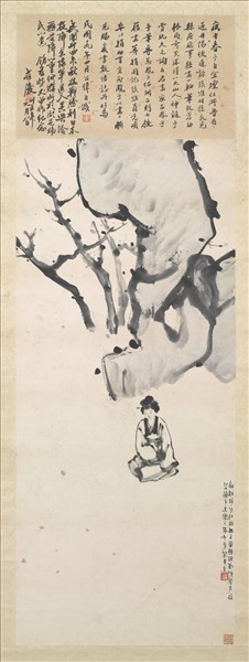 民國呂鳳子仕女　軸