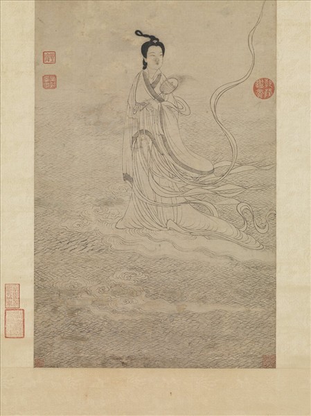 元衛九鼎洛神圖　軸