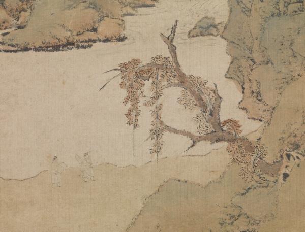 明文嘉畫瀛洲仙侶　軸