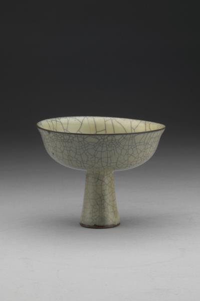 哥窯 青瓷高足碗