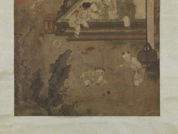 宋蘇漢臣嬰戲圖　軸