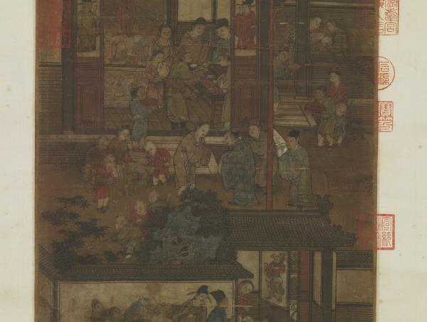 宋李嵩歲朝圖　軸