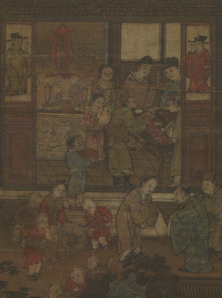 宋李嵩歲朝圖　軸