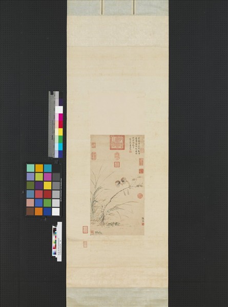 元陳琳疏枝雙雀　軸