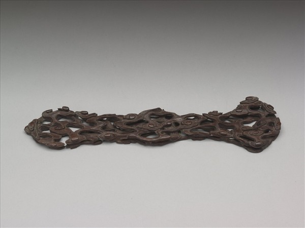 鍍金點翠鑲寶石三多如意