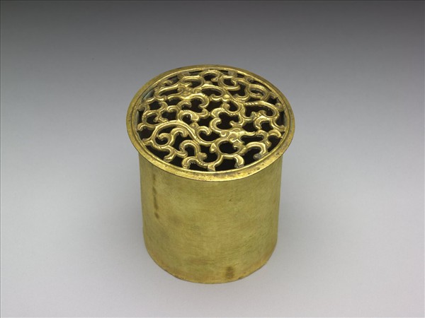 青瓷三繫罐（附金屬膽）