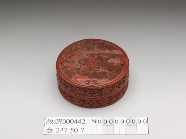 剔紅南極仙翁圓盒