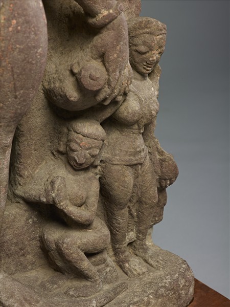 印度北部 12世紀 黃砂岩 女神立像