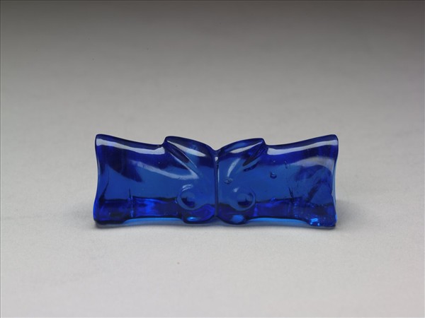 藍玻璃筆枕