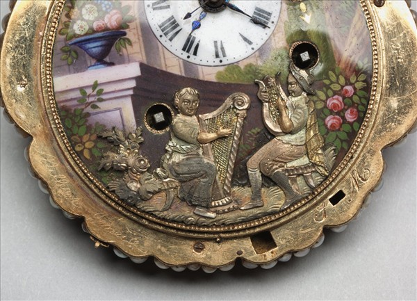 畫琺瑯玫瑰花式懷錶