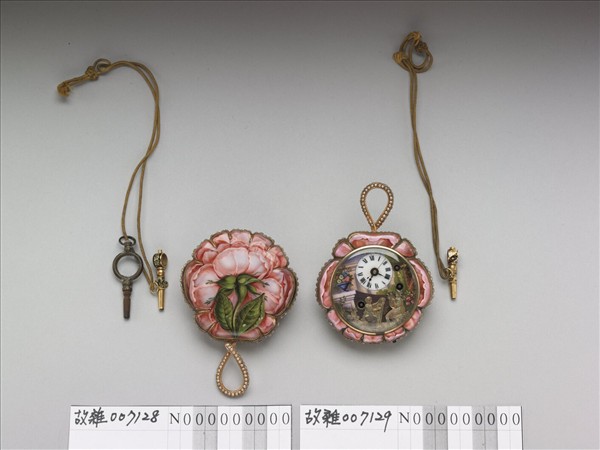 畫琺瑯玫瑰花式懷錶