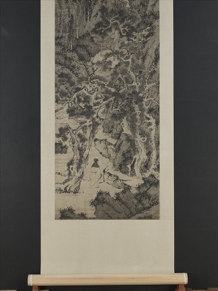 明文徵明山水　軸