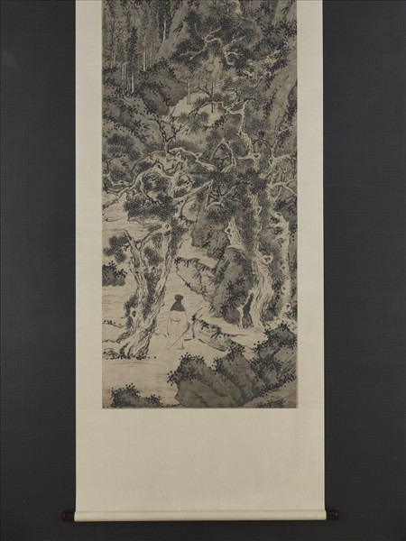 明文徵明山水　軸