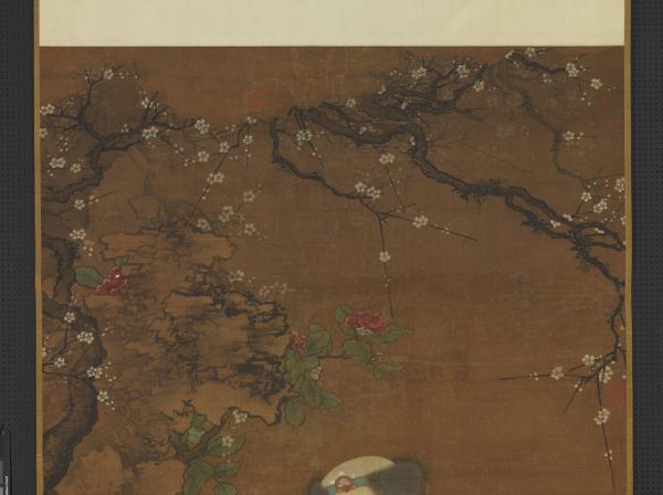 宋郭思戲羊圖　軸