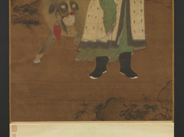 宋郭思戲羊圖　軸