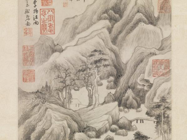 明董其昌葑涇訪古圖　軸