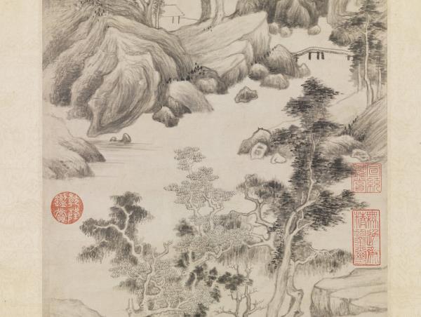 明董其昌葑涇訪古圖　軸