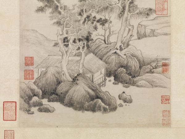 明董其昌葑涇訪古圖　軸