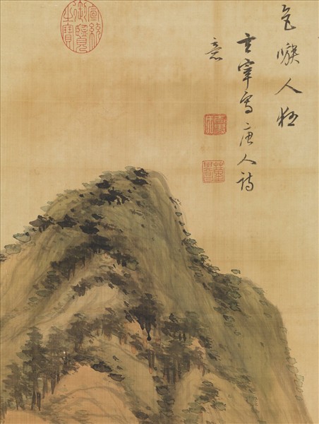 明董其昌霜林秋思　軸