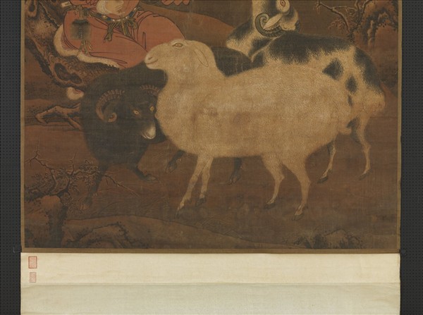 元人三羊開泰圖　軸