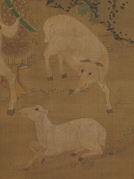 元人畫冬景戲嬰圖　軸