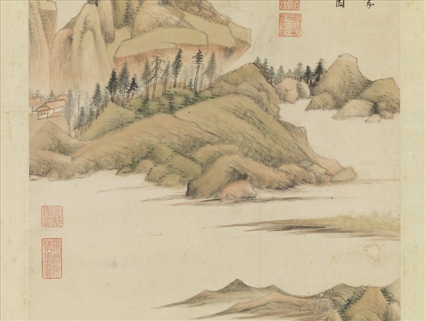 明董其昌仿燕文貴筆意　軸