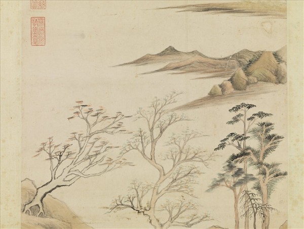 明董其昌仿燕文貴筆意　軸