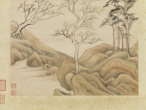 明董其昌仿燕文貴筆意　軸