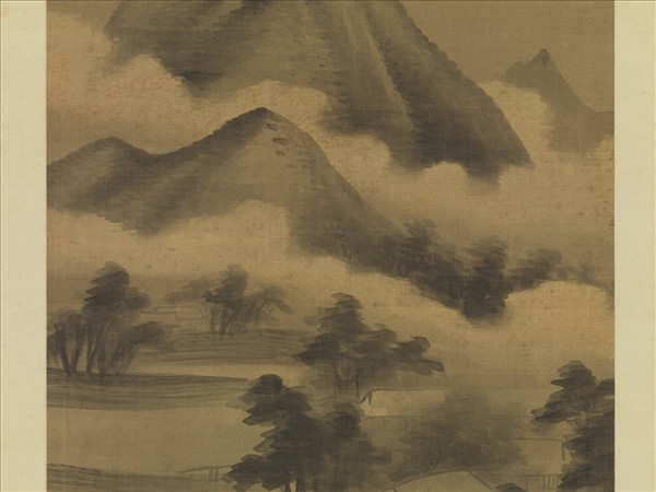 明董其昌仿米芾山水　軸