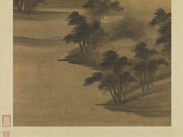 明董其昌仿米芾山水　軸