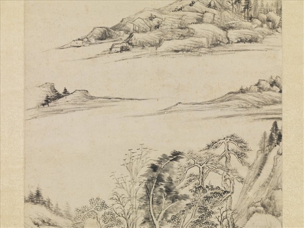 明董其昌仿倪瓚筆意　軸