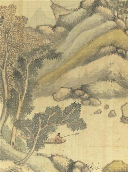 明董其昌書畫冊　冊　千峰幽林