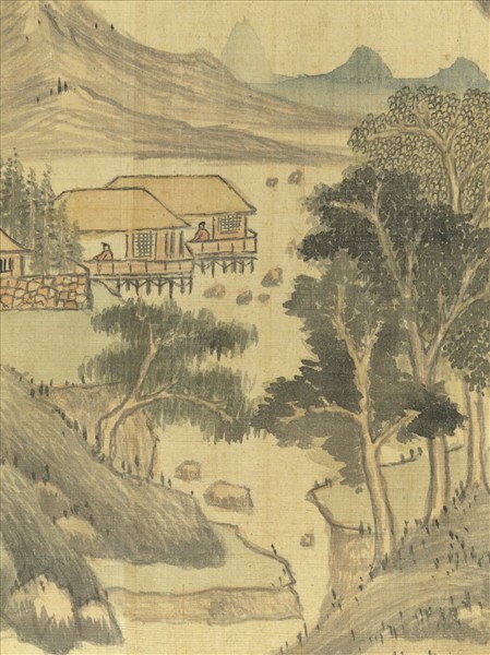 明董其昌書畫冊　冊　青山平遠