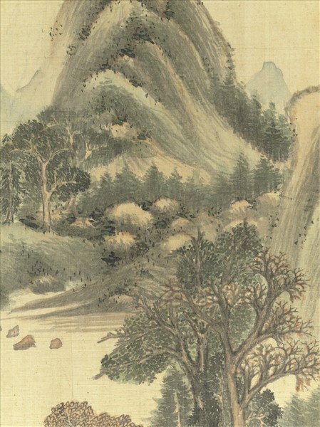 明董其昌書畫冊　冊　遠山秋晚