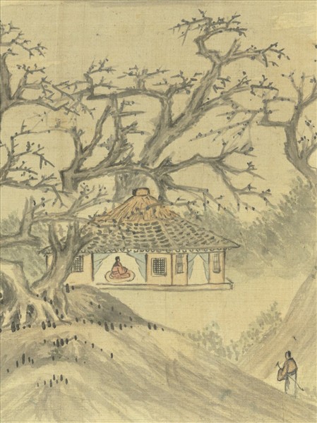 明董其昌書畫冊　冊　月夜梅秀