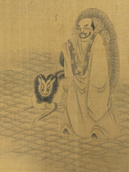 明人羅漢像附董其昌書　冊　羅漢（十四）