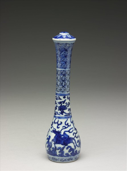 青花河圖洛書圖筆管