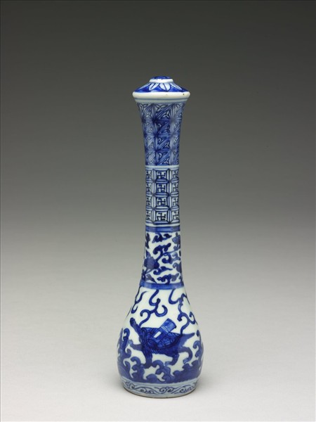 青花河圖洛書圖筆管