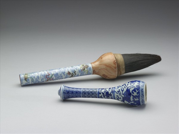 青花河圖洛書圖筆管