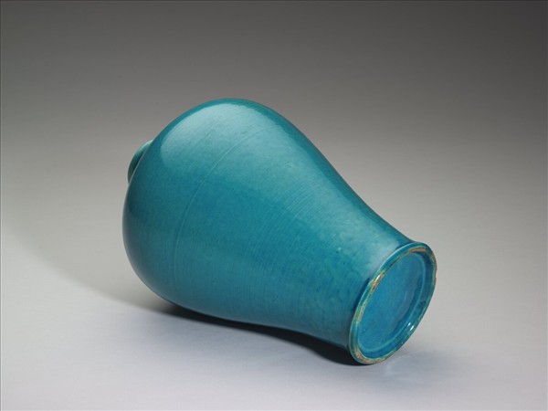 孔雀綠釉梅瓶