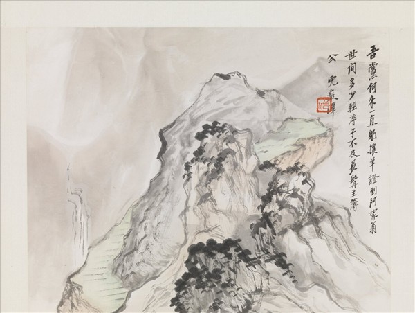 民國張澤山羊圖　軸